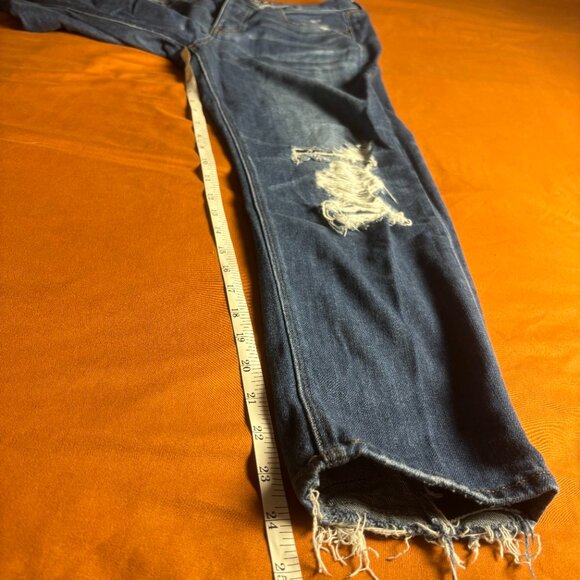 American Eagle Vintage Hi-Rise Skinny Jeans with Rips 4 short 24.5in Inseam - Picture 5 of 5